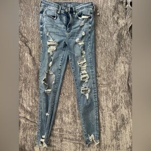 American Eagle Next Level Stress Distressed Jeans
